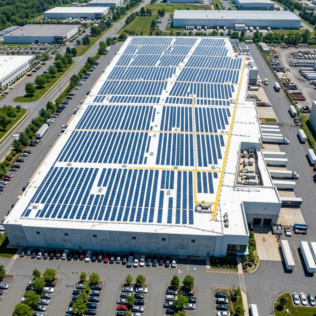 Large commercial solar installation by Doon Solar